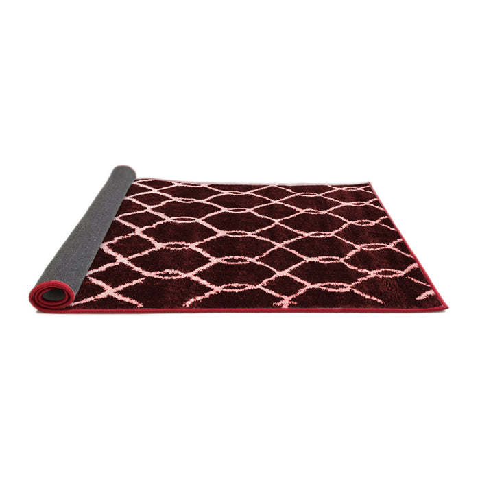 Trellis Red Modern Area Rugs