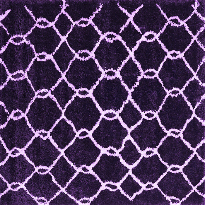 Square Trellis Purple Modern Rug, con2995pur