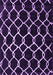 Machine Washable Trellis Purple Modern Area Rugs, wshcon2995pur