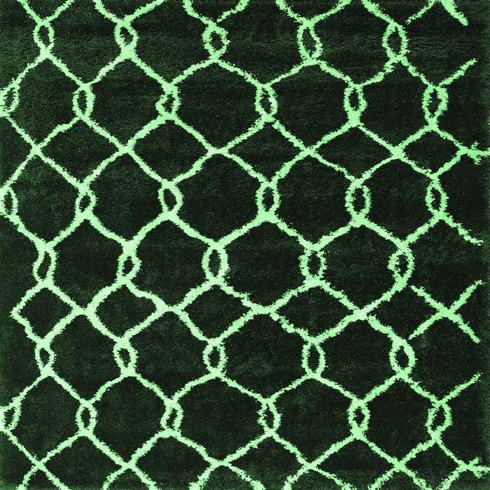 Square Trellis Emerald Green Modern Rug, con2995emgrn