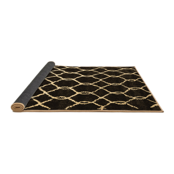 Sideview of Trellis Brown Modern Rug, con2995brn