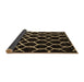 Sideview of Trellis Brown Modern Rug, con2995brn