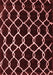 Trellis Red Modern Area Rugs