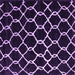 Square Machine Washable Trellis Purple Modern Area Rugs, wshcon2995pur