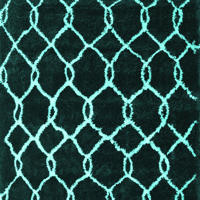 Trellis Turquoise Modern Rug, con2995turq