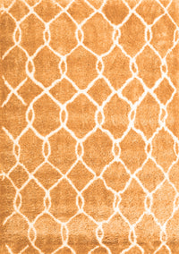 Trellis Orange Modern Rug, con2996org