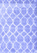 Machine Washable Trellis Blue Modern Rug, wshcon2996blu