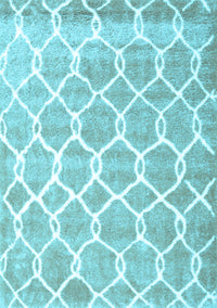 Trellis Light Blue Modern Rug, con2996lblu