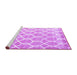 Sideview of Machine Washable Trellis Purple Modern Area Rugs, wshcon2996pur