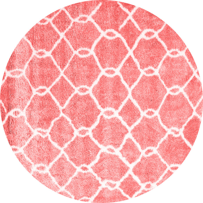 Machine Washable Trellis Red Modern Rug, wshcon2996red