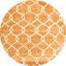 Machine Washable Trellis Orange Modern Area Rugs, wshcon2996org