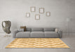 Machine Washable Trellis Brown Modern Rug in a Living Room,, wshcon2996brn