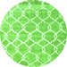 Machine Washable Trellis Green Modern Area Rugs, wshcon2996grn