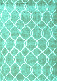 Trellis Turquoise Modern Rug, con2996turq