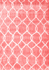 Trellis Red Modern Rug, con2996red