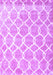 Machine Washable Trellis Purple Modern Area Rugs, wshcon2996pur