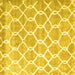 Square Trellis Yellow Modern Rug, con2996yw