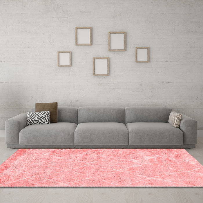 Modern Red Washable Rugs