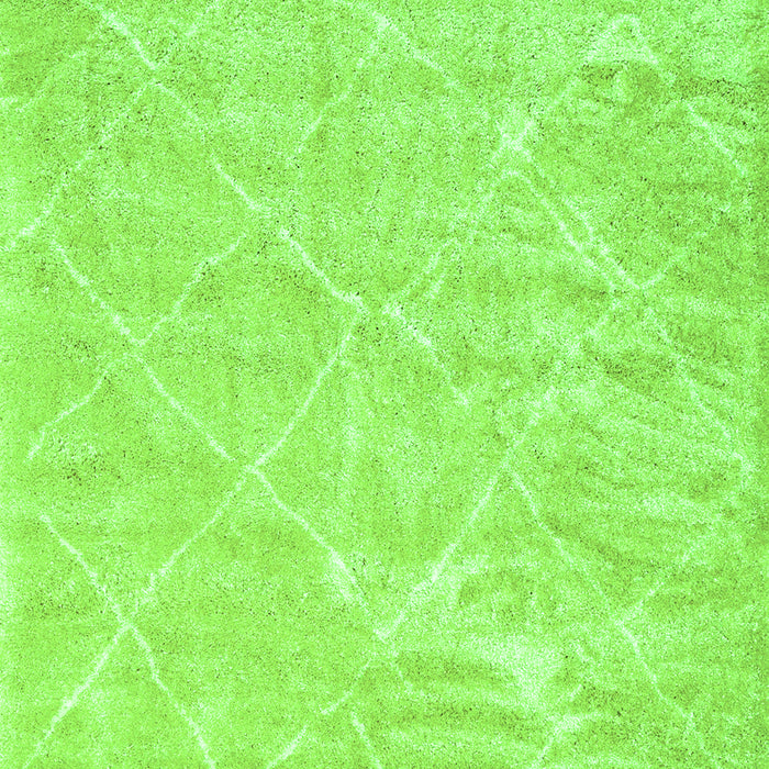Serging Thickness of Machine Washable Trellis Green Modern Area Rugs, wshcon2997grn