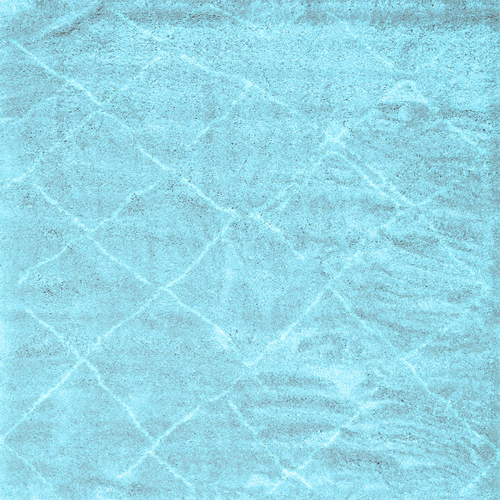 Square Trellis Light Blue Modern Rug, con2997lblu