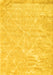 Machine Washable Trellis Yellow Modern Rug, wshcon2997yw