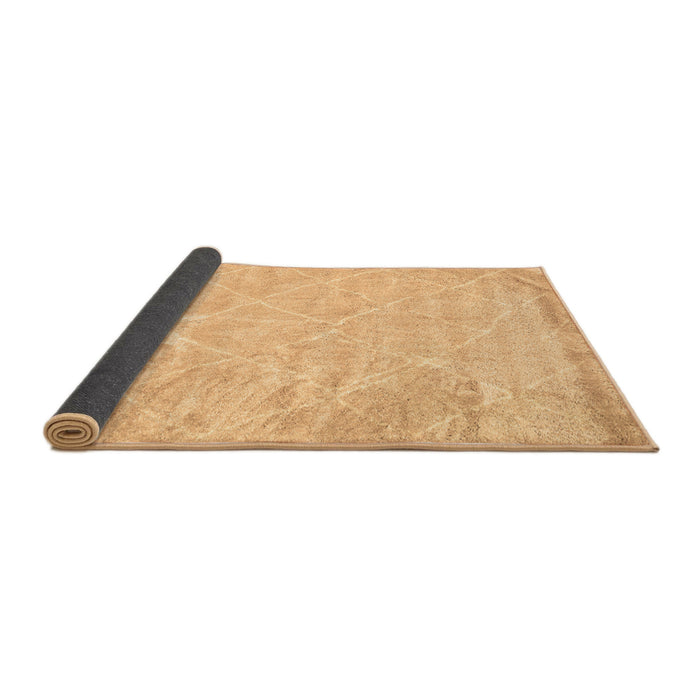 Sideview of Trellis Brown Modern Rug, con2997brn