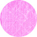 Round Trellis Pink Modern Rug, con2997pnk