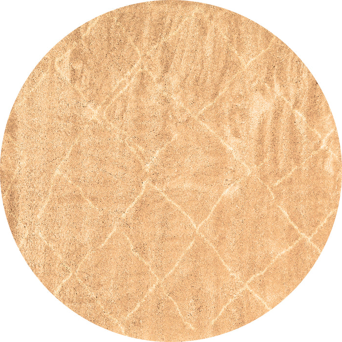 Round Trellis Brown Modern Rug, con2997brn