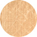 Round Trellis Brown Modern Rug, con2997brn