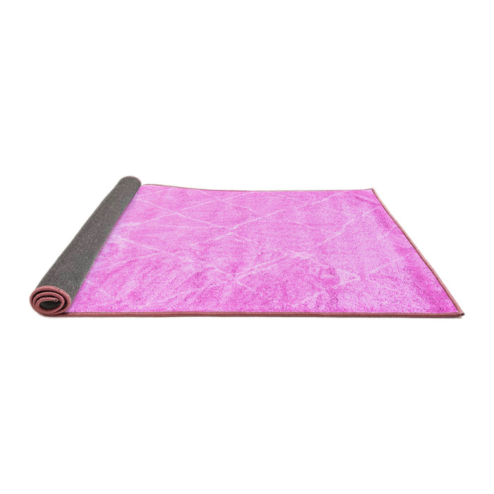 Sideview of Trellis Pink Modern Rug, con2997pnk