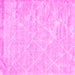 Square Machine Washable Trellis Pink Modern Rug, wshcon2997pnk