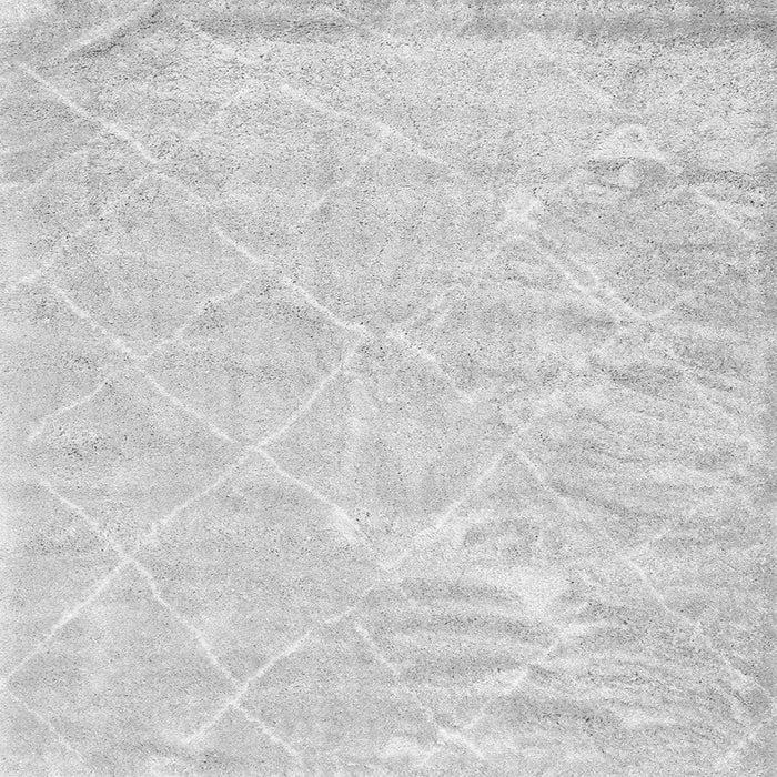Serging Thickness of Trellis Gray Modern Rug, con2997gry