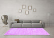 Machine Washable Trellis Purple Modern Area Rugs in a Living Room, wshcon2997pur