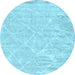 Round Trellis Light Blue Modern Rug, con2997lblu