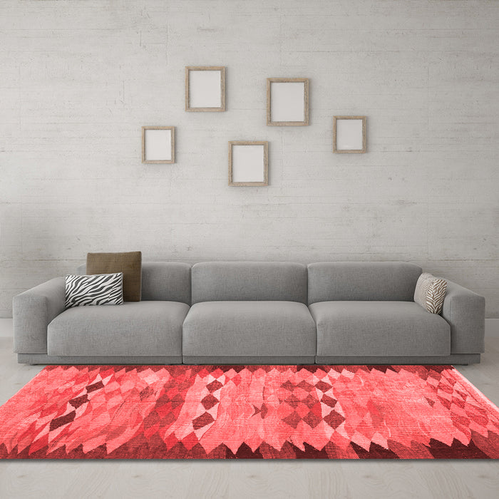 Traditional Red Washable Rugs