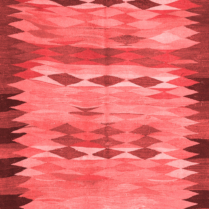 Machine Washable Oriental Red Traditional Rug, wshcon2998red