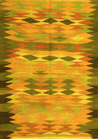 Oriental Yellow Traditional Rug, con2998yw