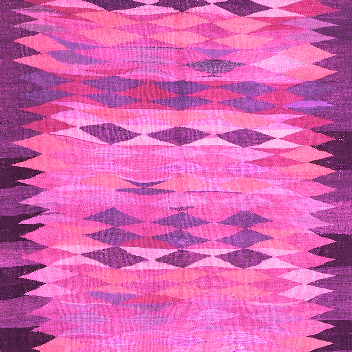 Machine Washable Oriental Pink Traditional Rug, wshcon2998pnk