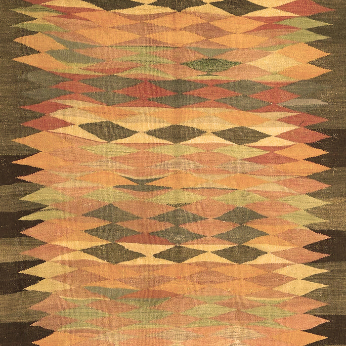 Machine Washable Oriental Brown Traditional Rug, wshcon2998brn