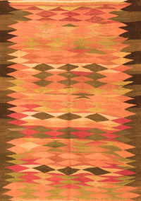 Oriental Orange Traditional Rug, con2998org