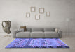 Machine Washable Oriental Blue Traditional Rug in a Living Room, wshcon2998blu