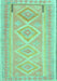 Machine Washable Oriental Turquoise Traditional Area Rugs, wshcon2999turq