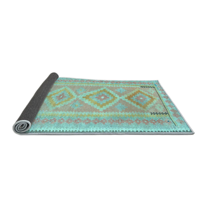 Sideview of Oriental Light Blue Traditional Rug, con2999lblu