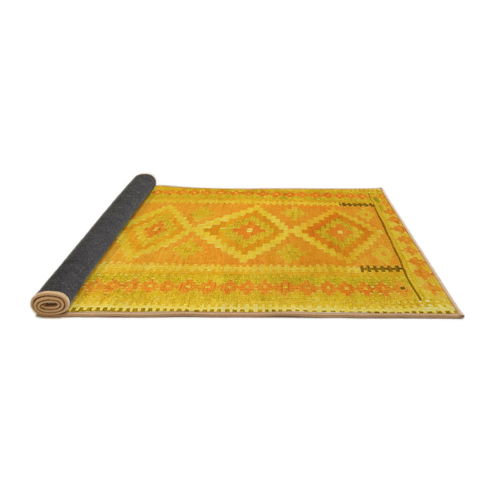 Sideview of Oriental Yellow Traditional Rug, con2999yw