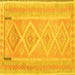 Square Oriental Yellow Traditional Rug, con2999yw