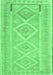 Machine Washable Oriental Emerald Green Traditional Area Rugs, wshcon2999emgrn