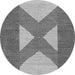 Square Abstract Gray Contemporary Rug, con299gry