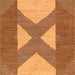 Serging Thickness of Abstract Orange Contemporary Rug, con299org