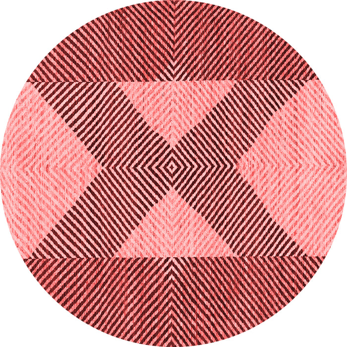 Machine Washable Abstract Red Contemporary Rug, wshcon299red