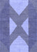 Abstract Blue Contemporary Rug, con299blu